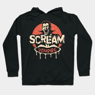 Vintage Halloween Vampire Scream Hoodie